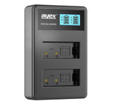 ayex Power Set mit 2x LP-E17 Akku + 1x USB Dual Ladegerät für Canon EOS 800D 760D 200D 77D M6