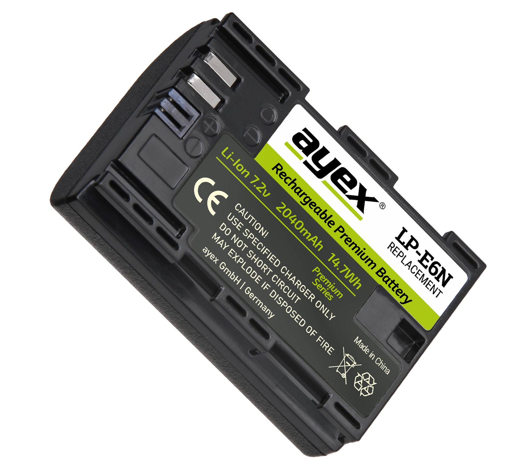 LP-E6N Akku für zB Canon EOS R 5D Mark IV 6D Mark II 7D Mark II 80D 90D Leistungsstark 2040mAh