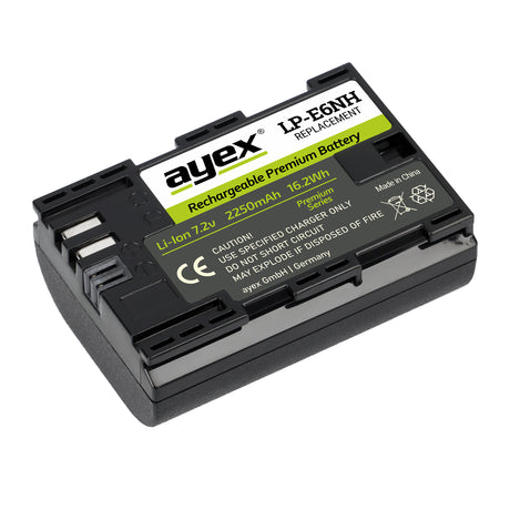LP-E6NH Akku für Canon Kameras wie EOS R 5D Mark IV 6D Mark II 7D Mark II 90D 80D 70D 2250mAh