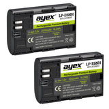 Batteriegriff Set für Canon EOS R5 R6 wie BG-R10 + 2x LP-E6N Akkus kompakter Handgriff