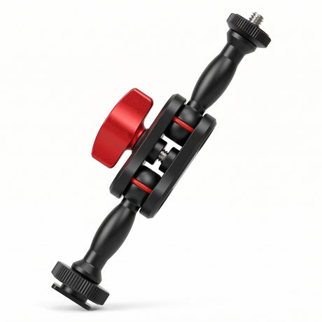 ayex Magic Arm 145mm Gelenkarm mit 1/4 Zoll Schraube Kamera Zubehör Halter für LED Licht, Monitor, Mikrofon