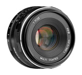 Meike 35mm F1.7 Weitwinkel Objektiv multicoated manueller Fokus für Sony E-Mount
