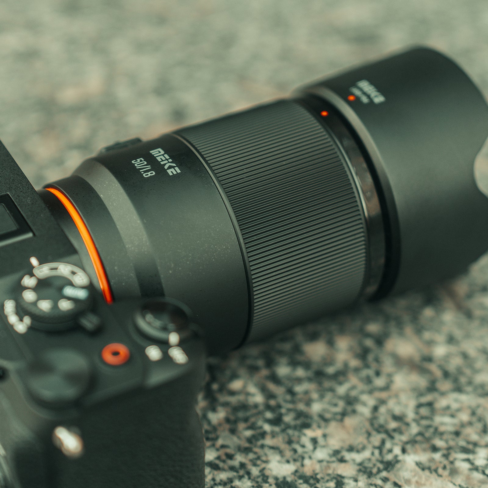 Meike Vollformat Objektiv 50mm F1.8 AF STM Autofokus Portrait für Panasonic L-Mount