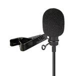 Profi Lavalier-Mikrofon mit Windschutz & Klemme Universal einsetzbar für Interviews Livestreams