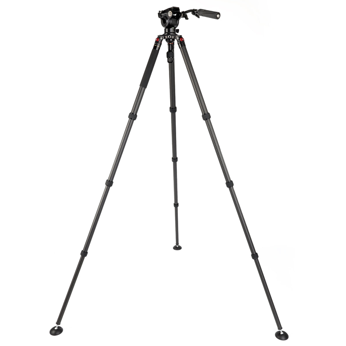 JUSINO Karbon Profi Videostativ & Kugelkopf Perfekt für Vogelaufnahmen 152,5cm 18Kg belastbar