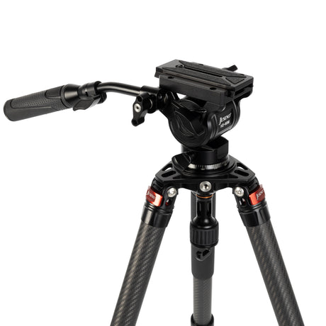 JUSINO Karbon Profi Videostativ & Kugelkopf Perfekt für Vogelaufnahmen 152,5cm 18Kg belastbar