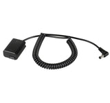 DC-Coupler für Sony Kameras mit NP-FW50 Akku-Dummy für permanente Stromversorgung über z.B. V-Mount Akku