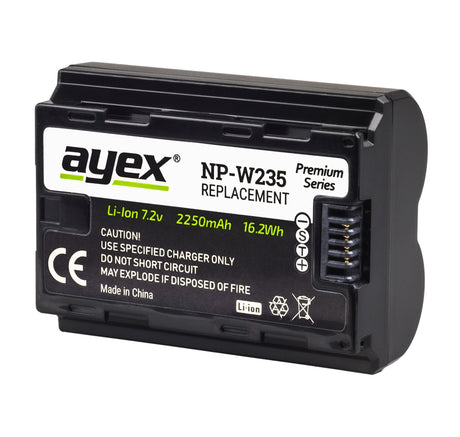 NP-W235 Akku für zB Fujifilm XT-5 XT-4 Leistungsstark längere Laufzeit 2250mAh