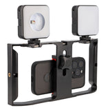 Handyhalterung Smartphone Video Rig Stabilizer für stabile Videoaufnahmen & Vlogging
