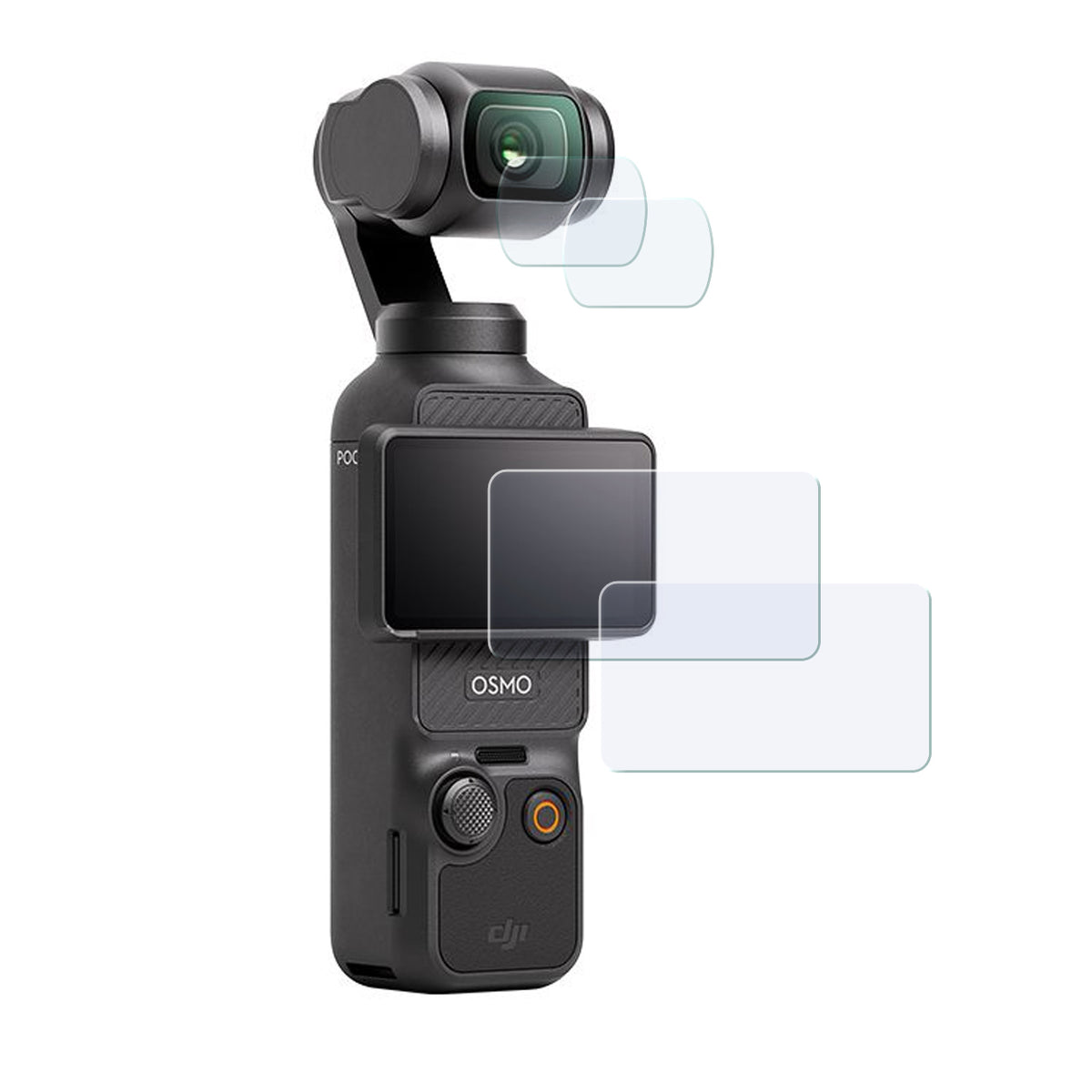 Display- & Objektiv-Schutzglas für DJI Osmo Pocket 3 – 9H gehärtetes Glas,  Komplettschutz-Set - 2er Pack
