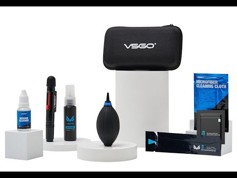 VSGO Professionelles Kamera-Reinigungsset für Vollformat Objektive & Displays DKL-20F Travel Cleaning Kit Pro