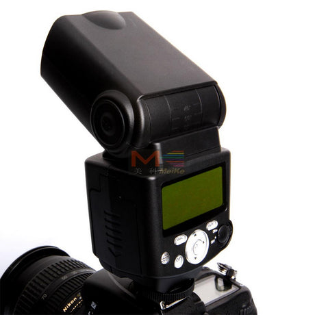 Meike MK431 TTL Blitzgerät für Nikon DSLR Kameras mit LCD Display und Diffusor