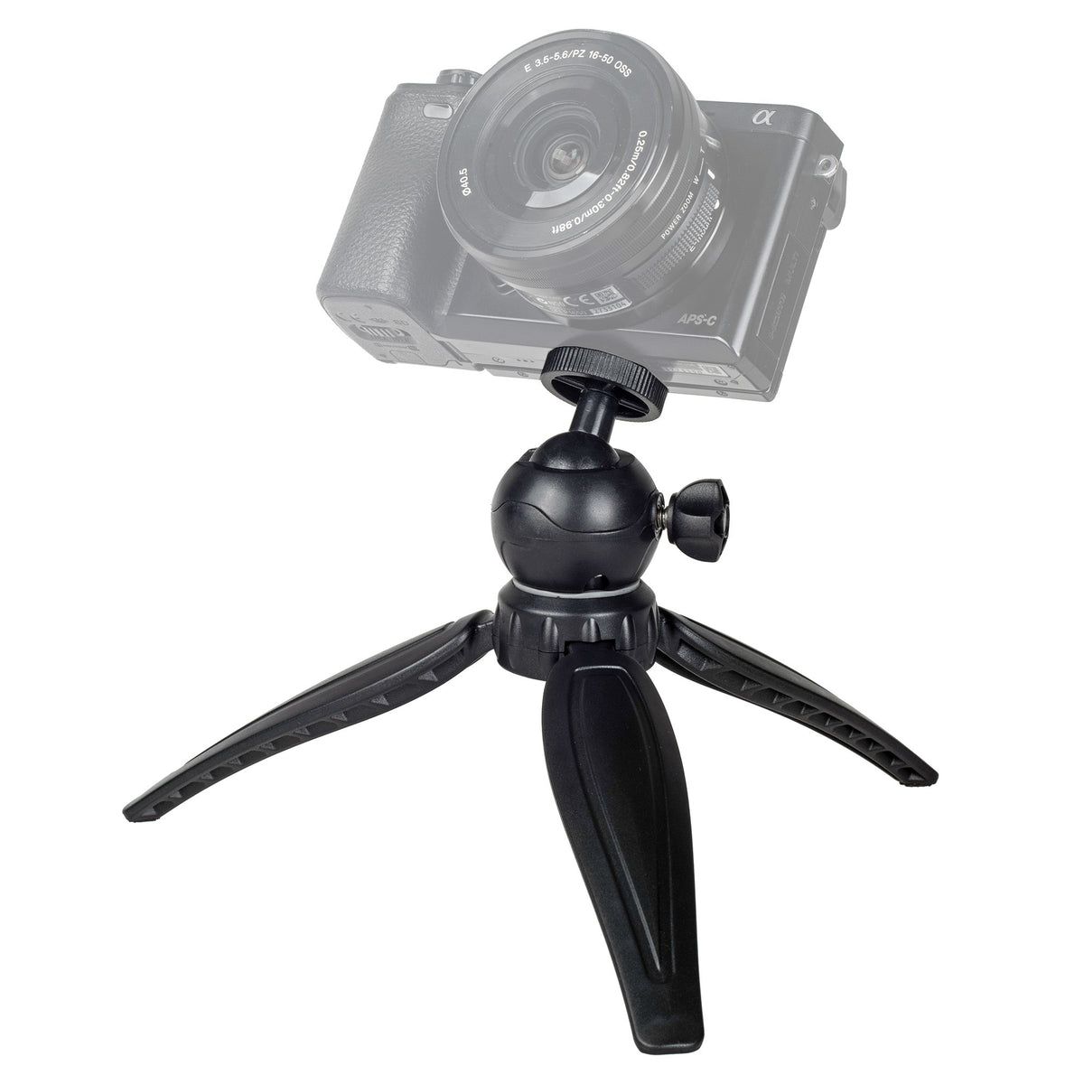 ayex flexibles Mini-Tripod mit Kugelkopf und 1/4 Zoll Adapter - Kompakt und Robust. Für perfekte verwacklungsfreie Aufnahmen - Bis 5 Kg belastbar