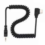 Spiral Adapterkabel 2,5mm USB-C für Sony Alpha 7C II 7C R 7 V A6700 Kameras Fernauslöser Adapter