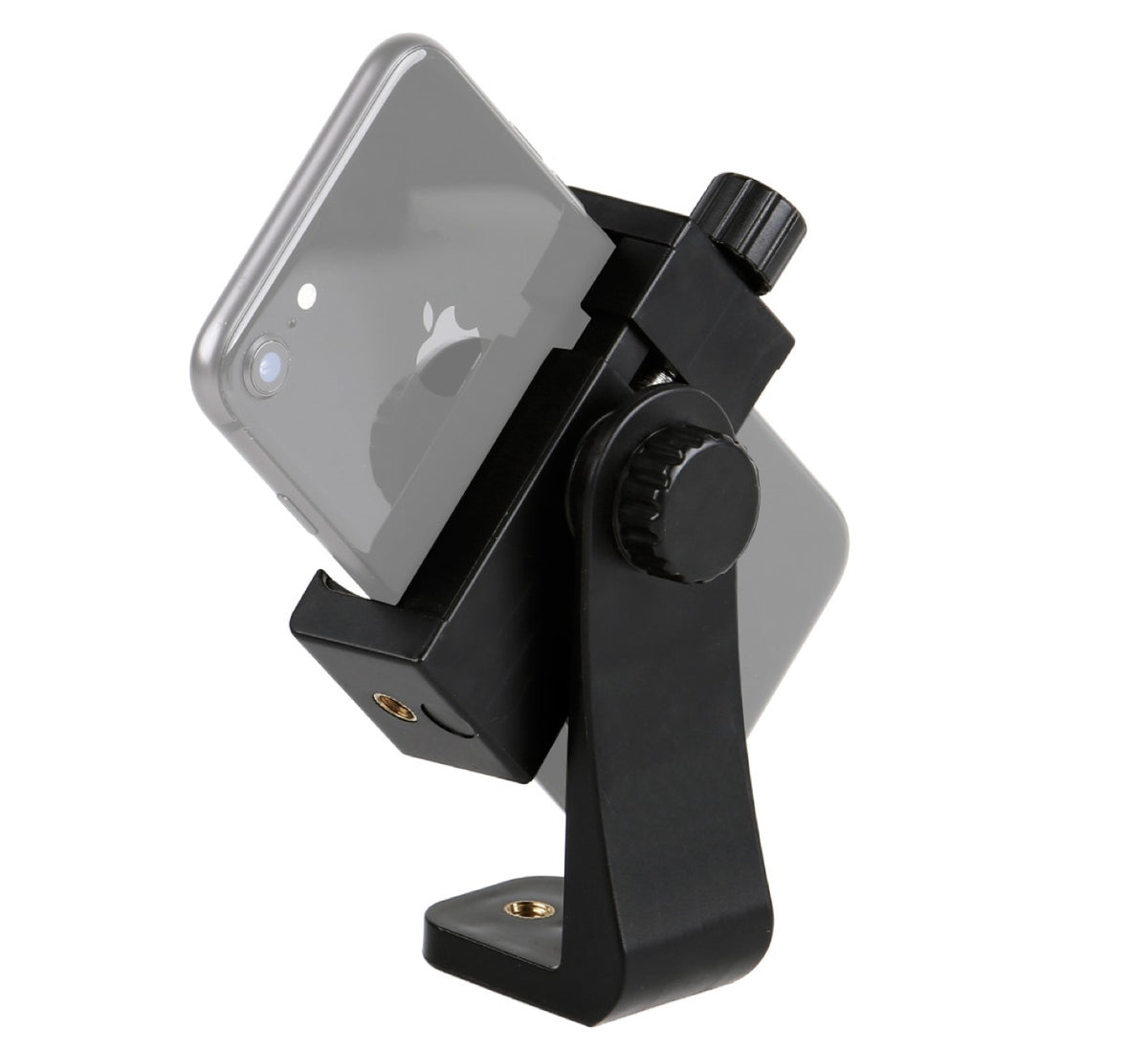 Drehbare Smartphone Halterung mit Schraubklemme & 360° Rotation - Universal Handy Stativhalter für Hochformat & Querformat (57–105 mm)