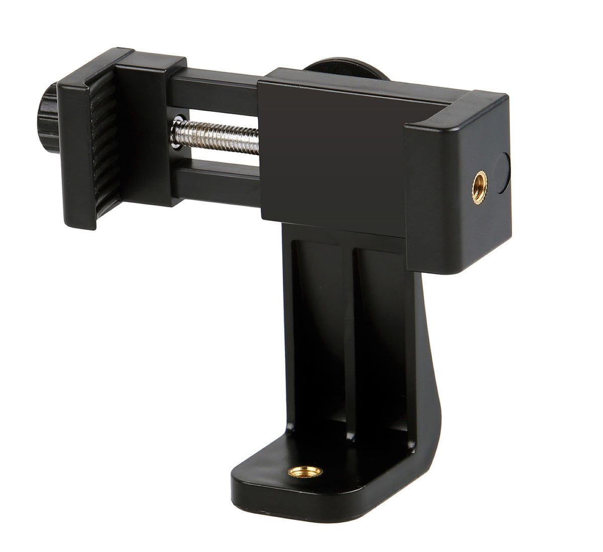 Drehbare Smartphone Halterung mit Schraubklemme & 360° Rotation - Universal Handy Stativhalter für Hochformat & Querformat (57–105 mm)