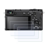 Display-Schutzglas für Sony A6600, A6500, A6400, A6300, A6000, A5000 – 0,3 mm 9H gehärtetes Glas 3 Stück