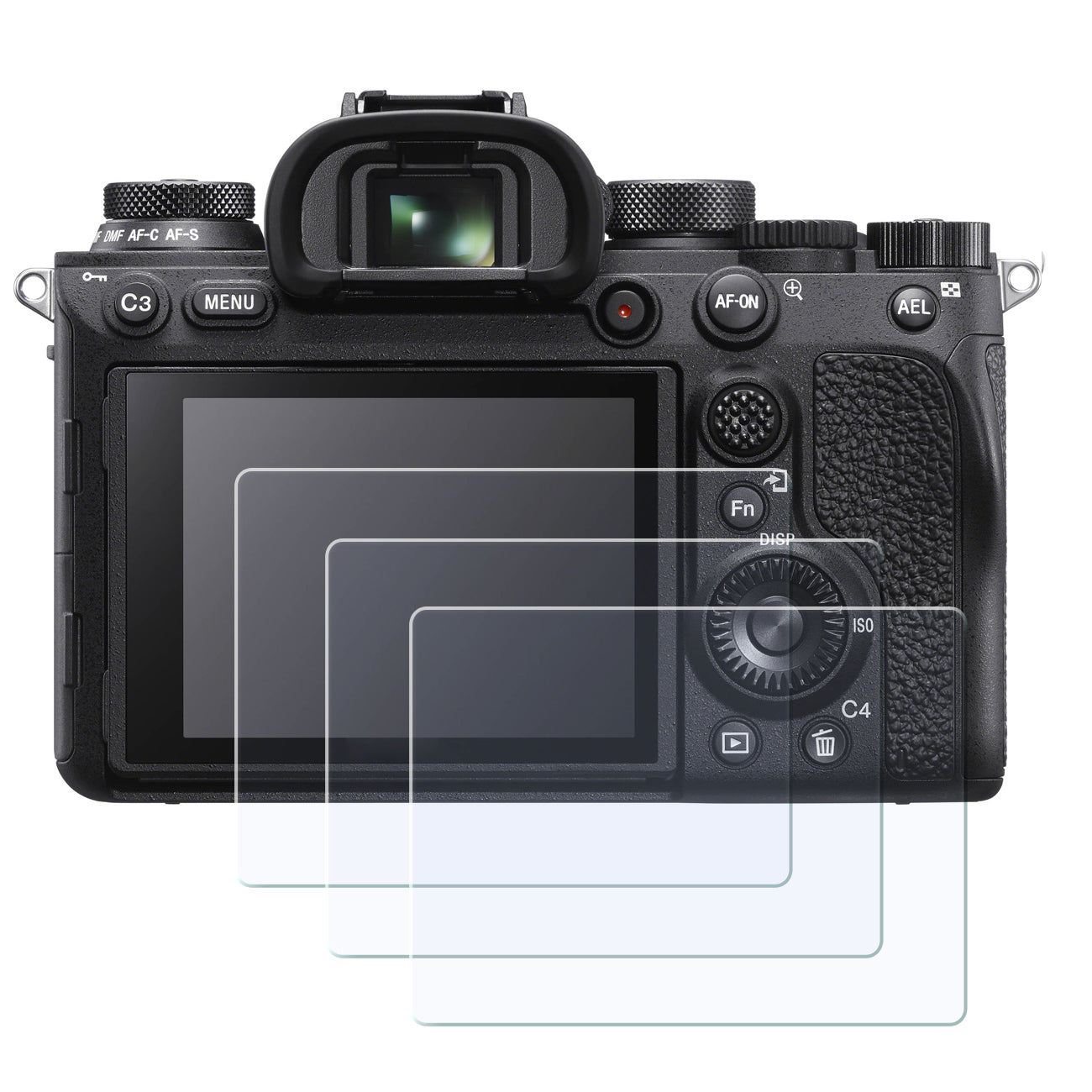 Display-Schutzglas für Sony Alpha A9, A7III, A7SIII, A7RII, A7C, RX100, ZV-E10 – 0,3 mm 9H gehärtetes Glas 3 Stück