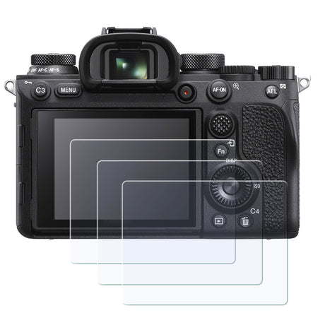 Display-Schutzglas für Sony Alpha A9, A7III, A7SIII, A7RII, A7C, RX100, ZV-E10 – 0,3 mm 9H gehärtetes Glas 3 Stück