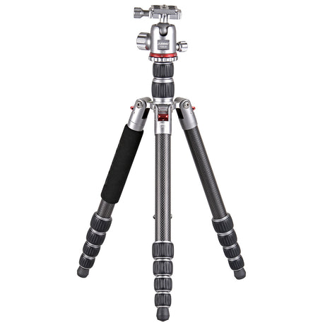 JUSINO Vielseitiges Karbon Tripod mit Monopod-Funktion bis 158cm 8kg + Kugelkopf TK-2535C FGS-30