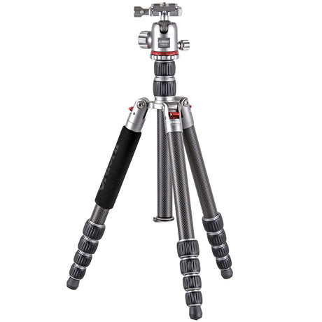 JUSINO Vielseitiges Karbon Tripod mit Monopod-Funktion bis 158cm 8kg + Kugelkopf TK-2535C FGS-30