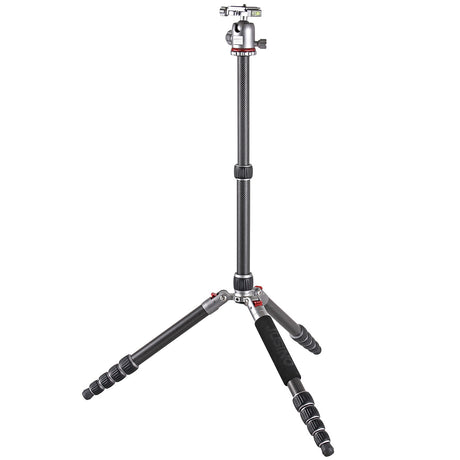 JUSINO Vielseitiges Karbon Tripod mit Monopod-Funktion bis 158cm 8kg + Kugelkopf TK-2535C FGS-30