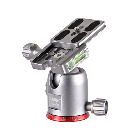JUSINO Vielseitiges Karbon Tripod mit Monopod-Funktion bis 158cm 8kg + Kugelkopf TK-2535C FGS-30