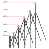 JUSINO Leichtes Karbon Tripod Monopod mit Kugelkopf bis 160cm 12kg FGS-30 TK-254C
