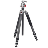 JUSINO Profi Traveller Karbon-Stativ Monopodfunktion bis 182cm 18kg + Kugelkopf FGS-41 TK-324C