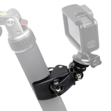 ayex Universal Stativklemme neigbarer 1/4 Zoll Mount Schraubzwinge gummierte Kontaktflächen
