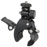 ayex Universal Stativklemme neigbarer 1/4 Zoll Mount Schraubzwinge gummierte Kontaktflächen