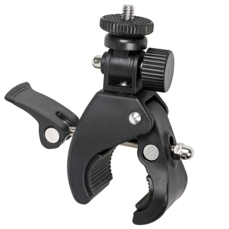 ayex Universal Stativklemme neigbarer 1/4 Zoll Mount Schraubzwinge gummierte Kontaktflächen
