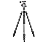 Traveller Stativset leichtes Tripod/Monopod JUSINO TK-254 mit Kugelkopf BT-02