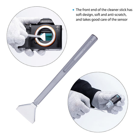 VSGO Sensor Reinigungsswabs 24 Stück für Vollformat-Kameras 24mm