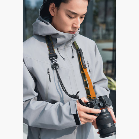 VSGO Black Snipe Urban Kamera-Gurt (Core Glow) mit Quick-Release Anti-Twist & Handgurt-Set